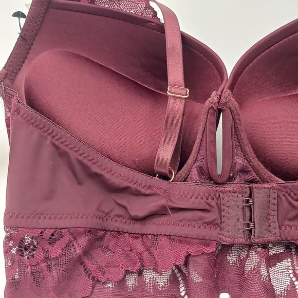 MARILIN MONROE 34B/SMALL PUSH UP BRA AND TANGA SET - Picture 4 of 15